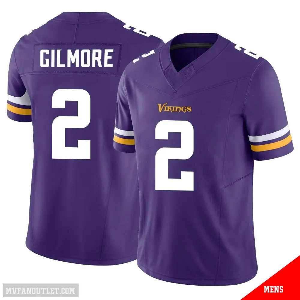 ＃2 Men's Stephon Gilmore Purple Limited Minnesota Vikings Vapor F.U.S.E. Jersey