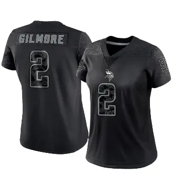 ＃2 Women's Stephon Gilmore Black Limited Minnesota Vikings Reflective Jersey