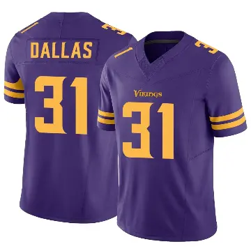 ＃31 Men's DeeJay Dallas Purple Limited Minnesota Vikings Alternate Vapor F.U.S.E. Jersey