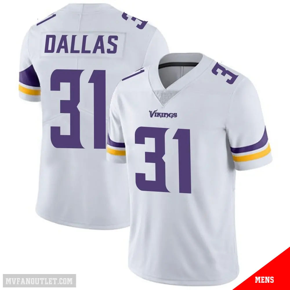＃31 Men's DeeJay Dallas White Limited Minnesota Vikings Vapor Untouchable Jersey