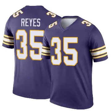 ＃35 Men's Sammis Reyes Purple Legend Minnesota Vikings Classic Jersey