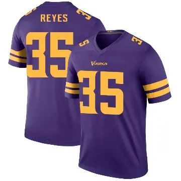 ＃35 Men's Sammis Reyes Purple Legend Minnesota Vikings Color Rush Jersey
