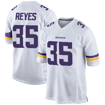 ＃35 Men's Sammis Reyes White Game Minnesota Vikings Jersey