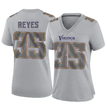 ＃35 Women's Sammis Reyes Gray Game Minnesota Vikings Atmosphere Fashion Jersey