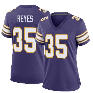 ＃35 Women's Sammis Reyes Purple Game Minnesota Vikings Classic Jersey