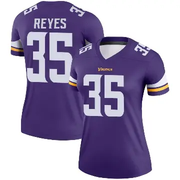＃35 Women's Sammis Reyes Purple Legend Minnesota Vikings Jersey