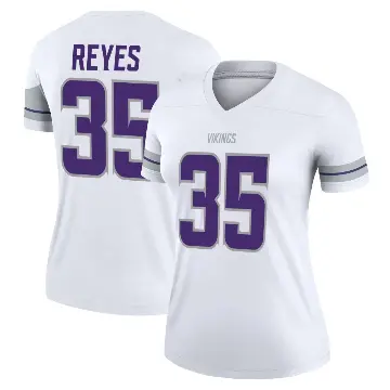 ＃35 Women's Sammis Reyes White Legend Minnesota Vikings Alternate Jersey