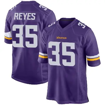 ＃35 Youth Sammis Reyes Purple Game Minnesota Vikings Team Color Jersey