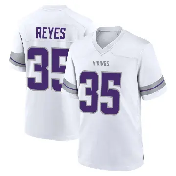 ＃35 Youth Sammis Reyes White Game Minnesota Vikings Alternate Jersey