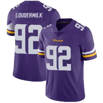＃92 Men's Isaiahh Loudermilk Purple Limited Minnesota Vikings Team Color Vapor Untouchable Jersey