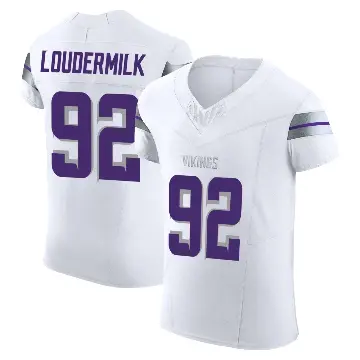 ＃92 Men's Isaiahh Loudermilk White Elite Minnesota Vikings Alternate Vapor F.U.S.E. Jersey