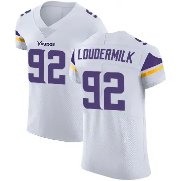＃92 Men's Isaiahh Loudermilk White Elite Minnesota Vikings Vapor Untouchable Jersey