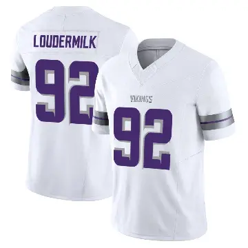＃92 Men's Isaiahh Loudermilk White Limited Minnesota Vikings Alternate Vapor F.U.S.E. Jersey