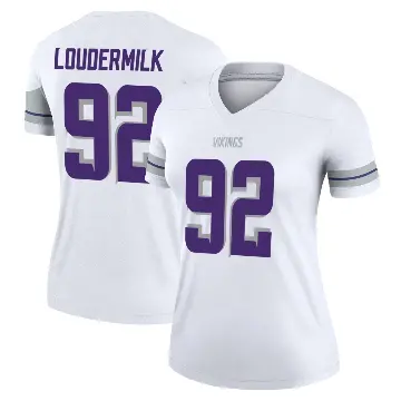 ＃92 Women's Isaiahh Loudermilk White Legend Minnesota Vikings Alternate Jersey