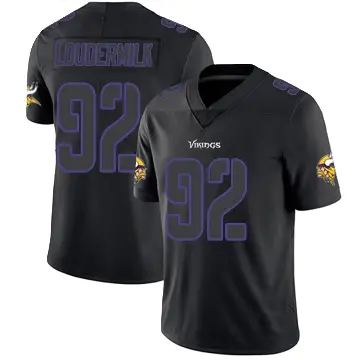 ＃92 Youth Isaiahh Loudermilk Black Impact Limited Minnesota Vikings Jersey