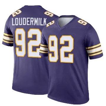 ＃92 Youth Isaiahh Loudermilk Purple Legend Minnesota Vikings Classic Jersey