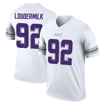 ＃92 Youth Isaiahh Loudermilk White Legend Minnesota Vikings Alternate Jersey