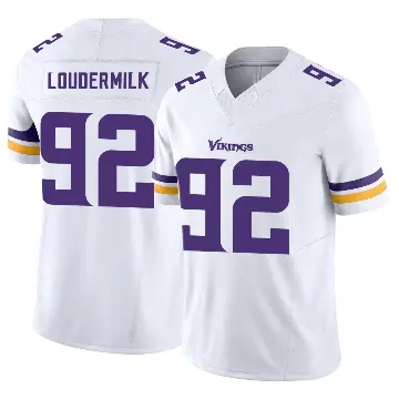 ＃92 Youth Isaiahh Loudermilk White Limited Minnesota Vikings Vapor F.U.S.E. Jersey