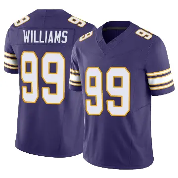 ＃99 Men's Elijah Williams Purple Limited Minnesota Vikings Classic Vapor F.U.S.E. Jersey