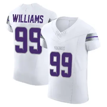 ＃99 Men's Elijah Williams White Elite Minnesota Vikings Alternate Vapor F.U.S.E. Jersey