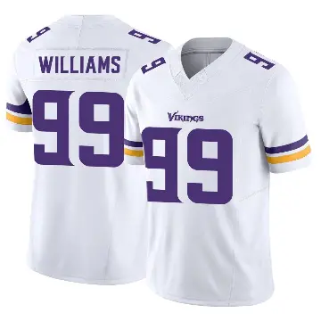 ＃99 Men's Elijah Williams White Limited Minnesota Vikings Vapor F.U.S.E. Jersey