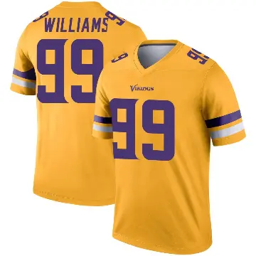 ＃99 Youth Elijah Williams Gold Legend Minnesota Vikings Inverted Jersey