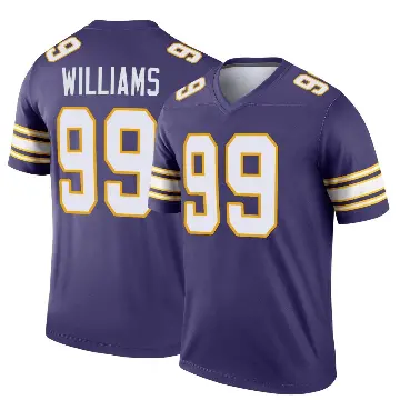 ＃99 Youth Elijah Williams Purple Legend Minnesota Vikings Classic Jersey