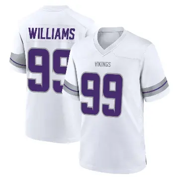 ＃99 Youth Elijah Williams White Game Minnesota Vikings Alternate Jersey