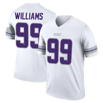 ＃99 Youth Elijah Williams White Legend Minnesota Vikings Alternate Jersey